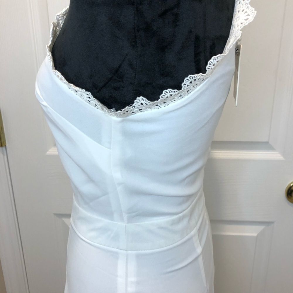 NWT Angel Biba white eyelet spaghetti strap dress - Picture 13 of 16